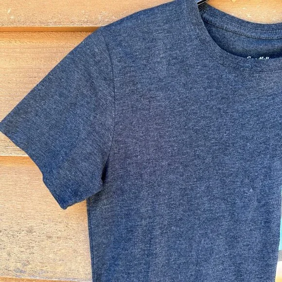 Goodfellow & Co. Mens Beach Graphic T-Shirt Size S Dark Heather Gray Cotton Blen - Picture 5 of 11